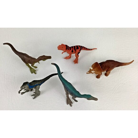 Jurassic Park World Attack Pack Mini Dinosaur 5pc Dino Figure Lot Ceratosaurus - Picture 2 of 7